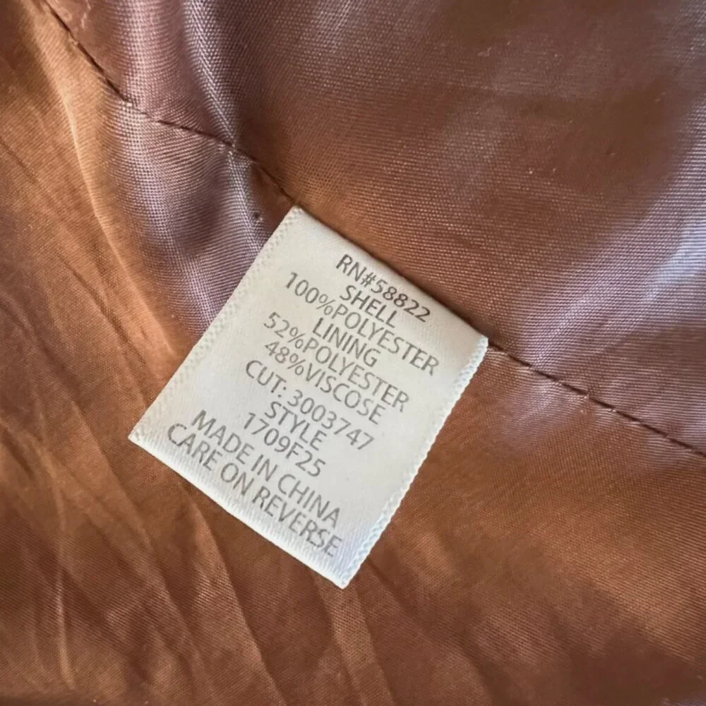 MAX STUDIO Teddy Notch Collar Faux Shearling Car Coat Size Medium - Picture 8 of 8